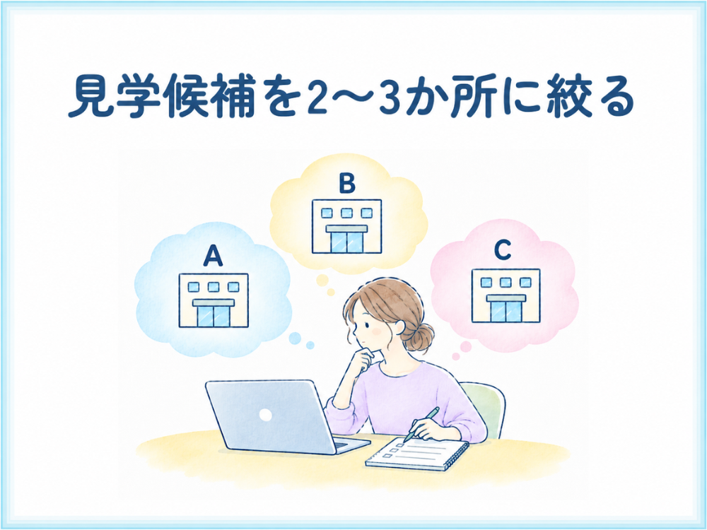 うつ病の就労移行支援選びは見学候補を3つまでに絞る